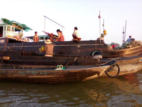 Floating market Chau Doc
